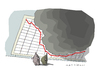 Cartoon: Wolke (small) by Mattiello tagged aschenwolke,vulkan,island,verluste,einbussen