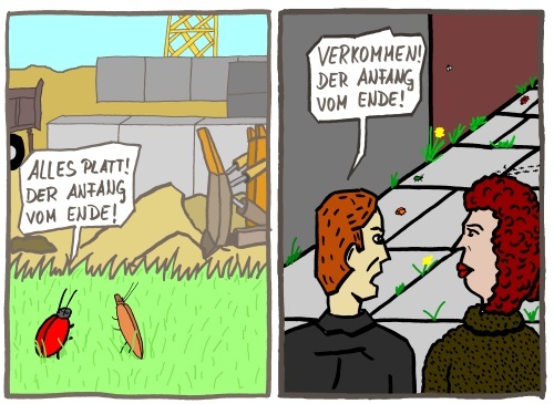 Cartoon: Bugs vs. Humans (medium) by Fra Mibi tagged natur