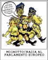 Cartoon: Mignottocrazia (small) by yalisanda tagged berlusconi,gasparri,veronica,bondi,tremonti,naomi,mignottocrazia,parlamento,europeo,branco,porno,irony,sarcasm