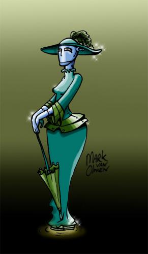 Cartoon: Ann Droid (medium) by vanolmen tagged robot