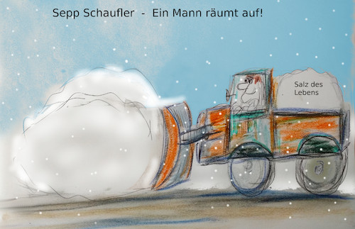 Cartoon: action (medium) by ab tagged winter,schnee