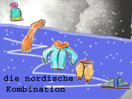 Cartoon: deutschlandtrend (medium) by ab tagged winter,schnee,eis,kälte,deutschland,europa