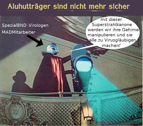 Cartoon: gefahr (medium) by ab tagged virus,corona,deutschland,brd,ddr,verschwörung,angst,wahnsinn,staat