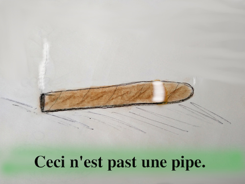 Cartoon: La trahison des images (medium) by ab tagged magritte,arte,smoke,fume,cigarre