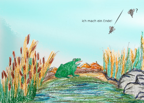 Cartoon: letzte sommertage (medium) by ab tagged sommer,ende,herbst,fliege