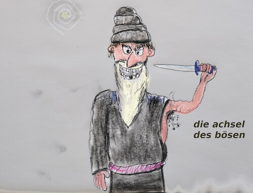Cartoon: terror (medium) by ab tagged körper,islam,krieg,iran,ali,chamistinki