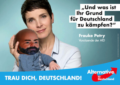 Cartoon: wahlplakate (medium) by ab tagged wahl,plakate,werbung,afd,deutschland