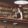 Cartoon: uppps (small) by ab tagged barkeeper,mixer,bar,cocktail,experiment,new,drinks