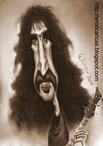 Cartoon: Frank Zappa (medium) by WROD tagged frank,zappa,musician