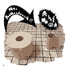 Cartoon: Rollentausch (small) by Night Owl tagged klopapier,toilettenpapier,lavatory,paper,bathroom,tissue,rollentausch,role,reversal,swap,change,of,roles