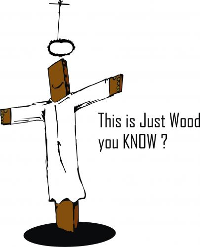 Cartoon: Jesus ???? (medium) by andres fv tagged just,wood