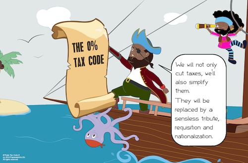 Cartoon: Pirate Tax Code (medium) by paparazziarts tagged tax,code,requisition,tribute,nationalization,extorition,ransom