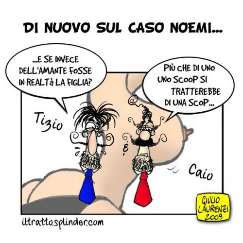 Cartoon: Di Nuovo Noemi (medium) by Giulio Laurenzi tagged politics