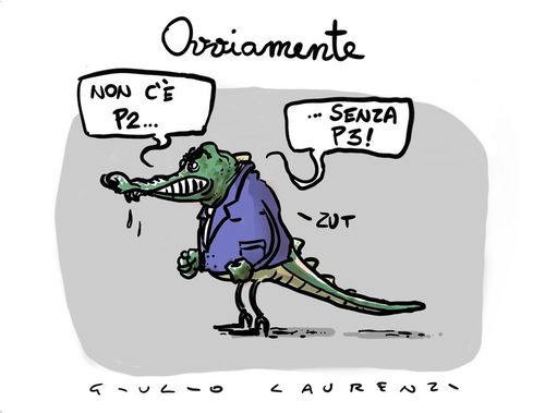 Cartoon: Il Cainano (medium) by Giulio Laurenzi tagged cainano