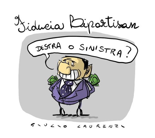 Cartoon: Il Fiducioso (medium) by Giulio Laurenzi tagged berlusconi