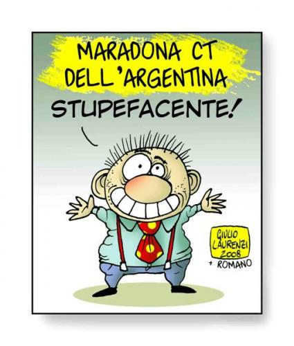 Cartoon: Maradona (medium) by Giulio Laurenzi tagged soccer,sports,argentina,maradona