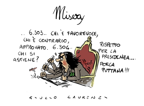 Cartoon: Misery (medium) by Giulio Laurenzi tagged misery