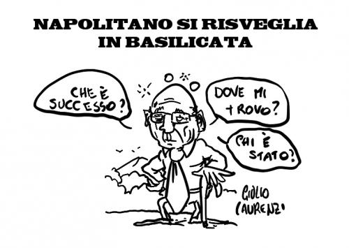 Cartoon: Napolitano... (medium) by Giulio Laurenzi tagged politics