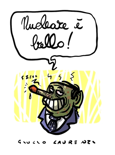 Cartoon: ProNuke (medium) by Giulio Laurenzi tagged pronuke