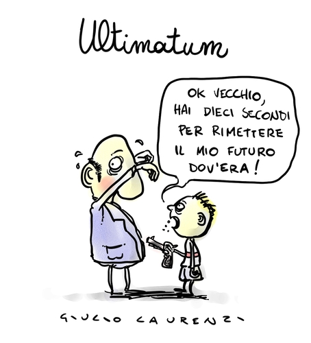 Cartoon: Ultimatum (medium) by Giulio Laurenzi tagged ultimatum