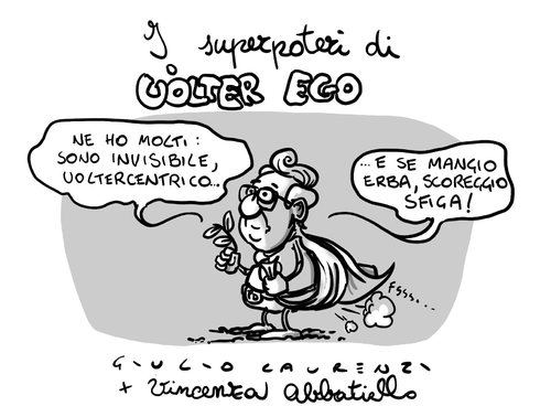 Cartoon: Uolter Ego (medium) by Giulio Laurenzi tagged uolter,ego