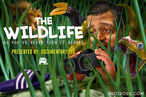 Cartoon: The Wildlife (medium) by Bart van Leeuwen tagged wildlife,ted,cruz,mexico,southern,border,documentary,social,media,memes