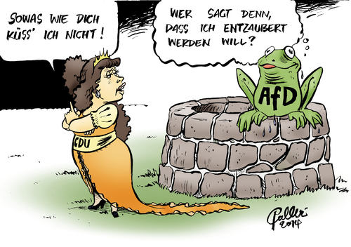 AfD-Frosch