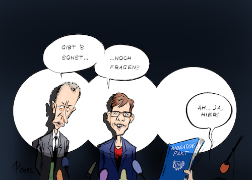 Cartoon: Aufmerksamkeitsdefizit (medium) by Paolo Calleri tagged deutschland,politik,parteien,cdu,union,kandidaten,friedrich,merz,annegret,kramp,karrenbauer,jens,spahn,bundesgesundheitminister,parteitag,un,vereinte,nationen,migration,migrationspakt,abstimmung,aufmerksamkeit,karikatur,cartoon,paolo,calleri,deutschland,politik,parteien,cdu,union,kandidaten,friedrich,merz,annegret,kramp,karrenbauer,jens,spahn,bundesgesundheitminister,parteitag,un,vereinte,nationen,migration,migrationspakt,abstimmung,aufmerksamkeit,karikatur,cartoon,paolo,calleri