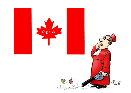 Cartoon: CETA-Klage (medium) by Paolo Calleri tagged deutschland,kanada,freihandel,freihandelsabkommen,abkommen,ceta,justiz,bundesverfassungsgericht,klage,verhandlung,richter,kritiker,karikatur,cartoon,paolo,calleri,deutschland,kanada,freihandel,freihandelsabkommen,abkommen,ceta,justiz,bundesverfassungsgericht,klage,verhandlung,richter,kritiker,karikatur,cartoon,paolo,calleri