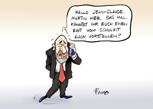 Cartoon: Exitstrategie (medium) by Paolo Calleri tagged eu,bruessel,kommission,juncker,ratspraesident,tusk,brexit,grossbritannien,angebot,verbleib,deutschland,bundestagswahlen,groko,sondierungen,kritik,spd,basis,vorsitzender,martin,schulz,karikatur,cartoon,paolo,calleri,eu,bruessel,kommission,juncker,ratspraesident,tusk,brexit,grossbritannien,angebot,verbleib,deutschland,bundestagswahlen,groko,sondierungen,kritik,spd,basis,vorsitzender,martin,schulz,karikatur,cartoon,paolo,calleri