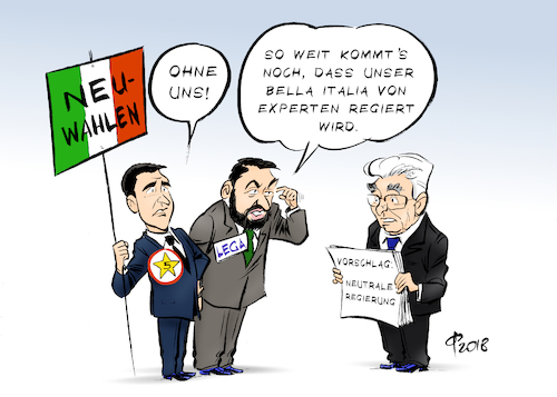 Cartoon: Expertenregierung (medium) by Paolo Calleri tagged italien,wahlen,parlament,parlamentswahlen,parteien,fuenf,sterne,bewegung,cinque,stelle,rechtspopulisten,lega,luigi,di,maio,matteo,salvini,staatspraesident,sergio,mattarella,uebergangsregierung,expertenregierung,neutral,neuwahlen,karikatur,cartoon,paolo,calleri,italien,wahlen,parlament,parlamentswahlen,parteien,fuenf,sterne,bewegung,cinque,stelle,rechtspopulisten,lega,luigi,di,maio,matteo,salvini,staatspraesident,sergio,mattarella,uebergangsregierung,expertenregierung,neutral,neuwahlen,karikatur,cartoon,paolo,calleri