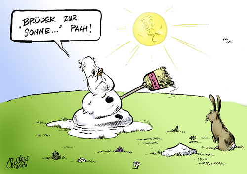 Cartoon: Frühlingszeit (medium) by Paolo Calleri tagged calleri,paolo,karikatur,verluste,waehler,wahlen,umfragewerte,umfragen,merkel,angela,bundeskanzlerin,cdu,2013,bundestagswahl,kanzlerkandidat,steinbrück,peer,spd,spd,peer,steinbrück,kanzlerkandidat,bundestagswahl,2013,cdu,bundeskanzlerin,angela,merkel,umfragen,umfragewerte,wahlen,waehler,verluste,karikatur,paolo,calleri