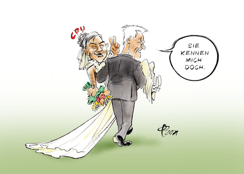 Cartoon: Grün-Schwarz in BW (medium) by Paolo Calleri tagged deutschland,bundeslaender,bw,baden,wuerttemberg,landtagswahl,kretschmann,ministerpraesident,wiederwahl,gruene,cdu,sondierungen,koalition,kritik,parteien,thomas,strobl,karikatur,cartoon,paolo,calleri,deutschland,bundeslaender,bw,baden,wuerttemberg,landtagswahl,kretschmann,ministerpraesident,wiederwahl,gruene,cdu,sondierungen,koalition,kritik,parteien,thomas,strobl,karikatur,cartoon,paolo,calleri