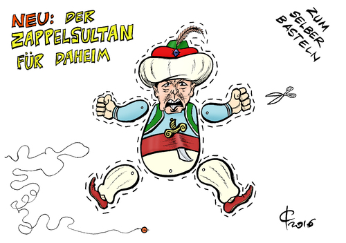 Cartoon: Hampelmann (medium) by Paolo Calleri tagged tuerkei,deutschland,satire,journalismus,kritik,botschafter,presse,praesident,recep,tayyip,erdogan,aussenministerium,sultan,bospurus,zensur,karikatur,cartoon,paolo,calleri,tuerkei,deutschland,satire,journalismus,kritik,botschafter,presse,praesident,recep,tayyip,erdogan,aussenministerium,sultan,bospurus,zensur,karikatur,cartoon,paolo,calleri