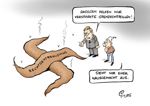 Cartoon: Hausgemacht (medium) by Paolo Calleri tagged eu,deutschland,fluechtlinge,asylheime,fluechtlingsuntekuenfte,randale,gewalt,rechtsextreme,auslaenderfeindlichkeit,hunger,elend,not,krieg,asylbewerber,wirtschaft,heidenau,sachsen,hass,mob,weissach,im,tal,grenzkontrollen,politik,verteilung,forderung,karikatur,cartoon,paolo,calleri,eu,deutschland,fluechtlinge,asylheime,fluechtlingsuntekuenfte,randale,gewalt,rechtsextreme,auslaenderfeindlichkeit,hunger,elend,not,krieg,asylbewerber,wirtschaft,heidenau,sachsen,hass,mob,weissach,im,tal,grenzkontrollen,politik,verteilung,forderung,karikatur,cartoon,paolo,calleri