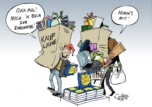 Cartoon: Kauflaune (medium) by Paolo Calleri tagged sparen,eurozone,euro,europa,eurokrise,schuldenkrise,konsumenten,konjunktur,konsumklima,rezession,konsumklimaindex,gfk,kauflaune,konsum,einkaufen,deutschland,deutschland,kaufen,konsum,kauflaune,gfk,konsumklimaindex,rezession,konsumklima,konjunktur,konsumenten,schuldenkrise,eurokrise,europa,euro,eurozone,sparen