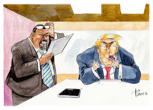 Cartoon: Kleinganove (medium) by Paolo Calleri tagged usa,ex,praesident,trump,anklage,schweigegeld,staatsanwalt,bragg,fingerabdruecke,haende,justiz,politik,karikatur,cartoon,paolo,calleri,usa,ex,praesident,trump,anklage,schweigegeld,staatsanwalt,bragg,fingerabdruecke,haende,justiz,politik,karikatur,cartoon,paolo,calleri