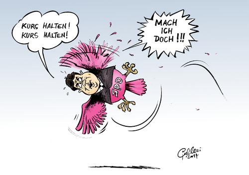 Cartoon: Linker Parteiflügel (medium) by Paolo Calleri tagged deutschland,spd,sozialdemokraten,sozialdemokratische,partei,vorsitzender,bundeswirtschaftsminister,vizekanzler,sigmar,gabriel,kurs,parteifluegel,linke,wahlprogramm,wirtschaftspolitik,vermoegenssteuer,ttip,ceta,kanada,usa,freihandelsabkommen,investitionsschutz,karikatur,cartoon,paolo,calleri,deutschland,spd,sozialdemokraten,sozialdemokratische,partei,vorsitzender,bundeswirtschaftsminister,vizekanzler,sigmar,gabriel,kurs,parteifluegel,linke,wahlprogramm,wirtschaftspolitik,vermoegenssteuer,ttip,ceta,kanada,usa,freihandelsabkommen,investitionsschutz,karikatur,cartoon,paolo,calleri