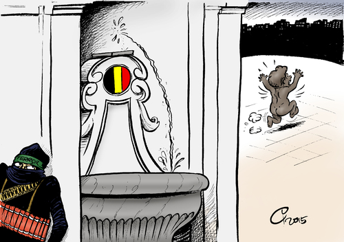 Cartoon: Manneken Pis (medium) by Paolo Calleri tagged eu,bruessel,belgien,frankreich,paris,anschlaege,terror,terrorismus,terrorverdaechtige,suche,fahndung,islamisten,is,islamismus,warnstufe,oeffentliches,leben,westen,werte,manneken,pis,wahrzeichen,karikatur,cartoon,paolo,calleri,eu,bruessel,belgien,frankreich,paris,anschlaege,terror,terrorismus,terrorverdaechtige,suche,fahndung,islamisten,is,islamismus,warnstufe,oeffentliches,leben,westen,werte,manneken,pis,wahrzeichen,karikatur,cartoon,paolo,calleri