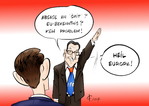 Cartoon: Rechtsregierung (medium) by Paolo Calleri tagged eu,oesterreich,wahlen,bundeskanzler,sebastian,kurz,hc,strache,parteien,oevp,fpoe,rechtspopulisten,nationalismus,nationalisten,regierung,koalition,rechtskoalition,bekennntnis,europa,oexit,absage,karikatur,cartoon,paolo,calleri,eu,oesterreich,wahlen,bundeskanzler,sebastian,kurz,parteien,oevp,fpoe,rechtspopulisten,nationalismus,nationalisten,regierung,koalition,rechtskoalition,bekennntnis,europa,oexit,absage,karikatur,cartoon,paolo,calleri