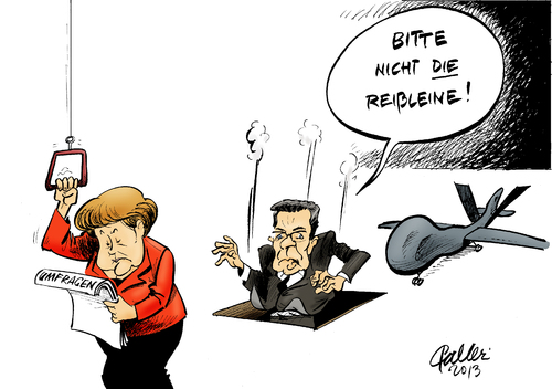 Cartoon: Reißleine (medium) by Paolo Calleri tagged euro,hawk,aufklärungsdrohne,drohne,debakel,bundesverteidigungsminister,thomas,de,maiziere,bundeskanzlerin,angela,merkel,vertrauen,umfragen,reissleine,rücktritt,karikatur,paolo,calleri,euro,hawk,aufklärungsdrohne,drohne,debakel,bundesverteidigungsminister,thomas,de,maiziere,bundeskanzlerin,angela,merkel,vertrauen,umfragen,reissleine,rücktritt,karikatur,paolo,calleri