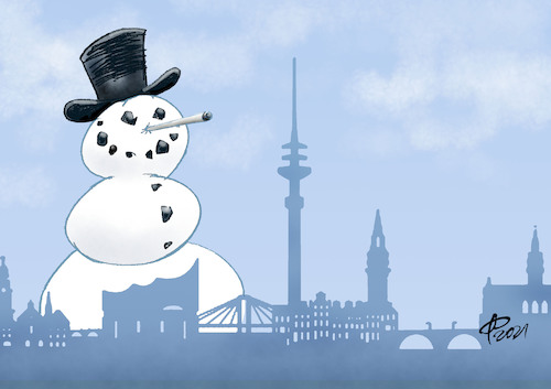 Cartoon: Rekordschnee in Hamburg (medium) by Paolo Calleri tagged welt,deutschland,paraguay,hamburg,hafen,zoll,drogen,kokain,container,wirtschaft,gesellschaft,arbeit,soziales,karikatur,cartoon,paolo,calleri,welt,deutschland,paraguay,hamburg,hafen,zoll,drogen,kokain,container,wirtschaft,gesellschaft,arbeit,soziales,karikatur,cartoon,paolo,calleri