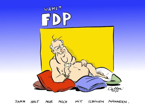 Cartoon: Sex sells (medium) by Paolo Calleri tagged familienfeindlich,frauenfeindlich,frauenquote,männerverein,schöne,sells,wahlplakate,chauvinismus,frauen,fdp,fdp,chauvinismus,wahlplakate,frauenfeindlich,frauenquote,familienfeindlich