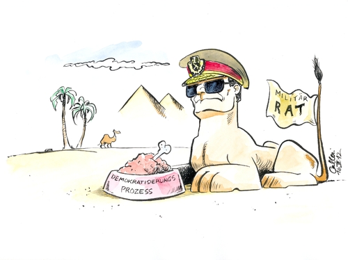 Cartoon: Sphinx (medium) by Paolo Calleri tagged ägypten,egypt,demokratisierung,demokratisierungsprozess,militärrat,ahmed,schafik,verfassungsgericht,muslimbrüder,demokratiebewegung,parlamentswahl,wiederholung,staatsstreich,militärputsch,putsch,konterrevolution,stichwahl,mubarak,vertrauter,ahmed,militärrat,demokratisierungsprozess,demokratisierung,ägypten