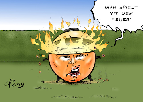 Cartoon: Spiel mit dem Feuer (medium) by Paolo Calleri tagged usa,us,iran,atom,uran,urananreicherung,anreicherung,atomabkommen,ueberschreitung,obergrenze,uranvorraete,praesident,donald,trump,warnung,eskalation,sanktionen,karikatur,cartoon,paolo,calleri,usa,us,iran,atom,uran,urananreicherung,anreicherung,atomabkommen,ueberschreitung,obergrenze,uranvorraete,praesident,donald,trump,warnung,eskalation,sanktionen,karikatur,cartoon,paolo,calleri