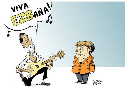 Cartoon: Ständchen (medium) by Paolo Calleri tagged zinsen,staatsanleihen,ezb,zentralbank,europäische,eurozone,eurokrise,schuldenkrise,merkel,angela,bundeskanzlerin,rajoy,mariano,ministerpräsident,madrid,deutschland,eu,spanien,spanien,eu,deutschland,madrid,ministerpräsident,mariano,rajoy,bundeskanzlerin,angela,merkel,schuldenkrise,eurokrise,eurozone,europäische,zentralbank,ezb,saatsanleihen,zinsen