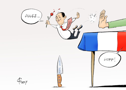 Cartoon: Stichwahl (medium) by Paolo Calleri tagged frankreich,parteien,wahlen,praesidentschaft,praesidentschaftswahl,2017,sozialisten,stichwahl,benoit,hamon,gewinner,chancen,gegner,stimmung,karikatur,cartoon,paolo,calleri,frankreich,parteien,wahlen,praesidentschaft,praesidentschaftswahl,2017,sozialisten,stichwahl,benoit,hamon,gewinner,chancen,gegner,stimmung,karikatur,cartoon,paolo,calleri