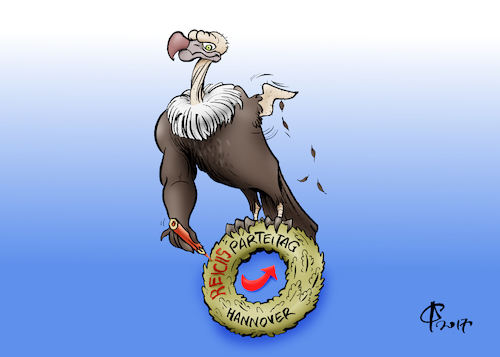 Cartoon: Triumph des Willens (medium) by Paolo Calleri tagged deutschland,hannover,parteien,parteitag,afd,alternative,fuer,rechtspopulisten,rechtspopulismus,nationalismus,rechtsnationalisten,machtkampf,ausrichtung,stroemungen,vorstand,karikatur,cartoon,paolo,calleri,deutschland,hannover,parteien,parteitag,afd,alternative,fuer,rechtspopulisten,rechtspopulismus,nationalismus,rechtsnationalisten,machtkampf,ausrichtung,stroemungen,vorstand,karikatur,cartoon,paolo,calleri