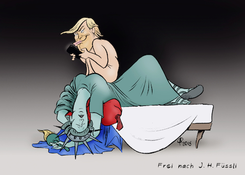 Cartoon: Trump-Angststörung (medium) by Paolo Calleri tagged us,usa,praesident,donald,trump,psychologie,angst,stress,psyche,symptome,weltuntergang,soziopolitisch,zukunft,nachtmahr,fuessli,karikatur,cartoon,paolo,calleri,us,usa,praesident,donald,trump,psychologie,angst,stress,psyche,symptome,weltuntergang,soziopolitisch,zukunft,nachtmahr,fuessli,karikatur,cartoon,paolo,calleri