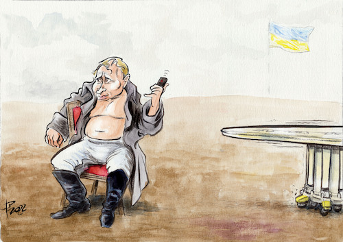 Cartoon: Verschiebung (medium) by Paolo Calleri tagged eu,russland,ukraine,konflikt,separatisten,grenzen,volksrepubliken,putin,karikatur,cartoon,paolo,calleri,eu,russland,ukraine,konflikt,separatisten,grenzen,volksrepubliken,putin,karikatur,cartoon,paolo,calleri